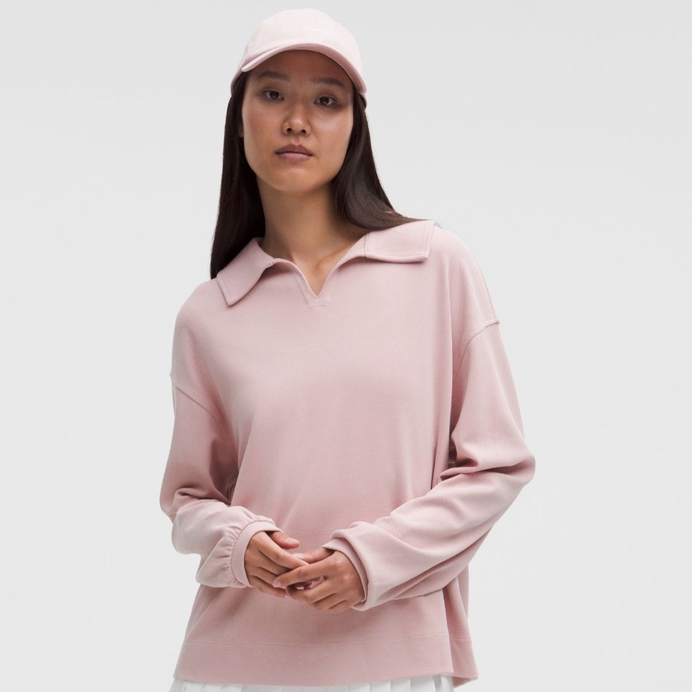 Lululemon Softstreme Pique Oversized Long-Sleeve Polo
Shirt size S
